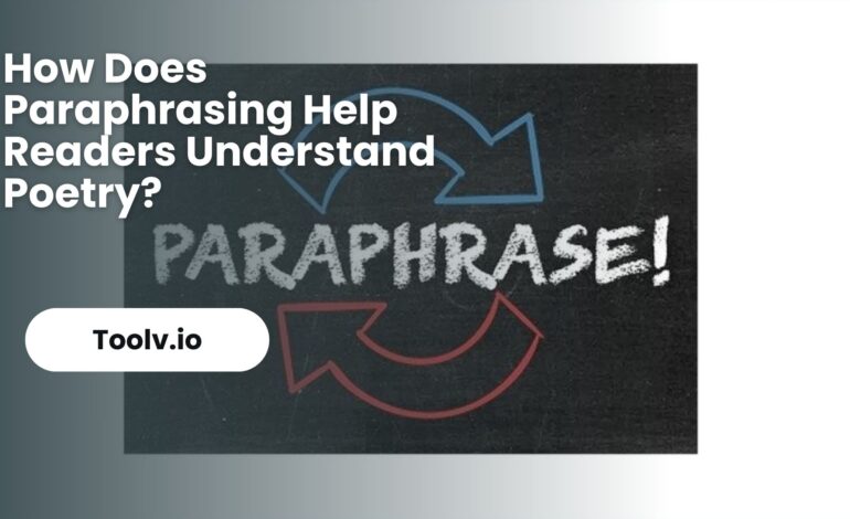 How Does Paraphrasing Help Readers Understand Poetry?