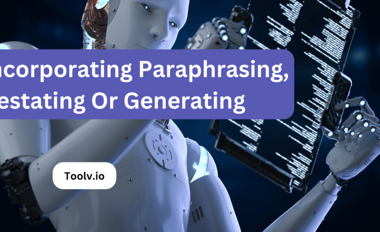 Incorporating Paraphrasing, Restating Or Generating