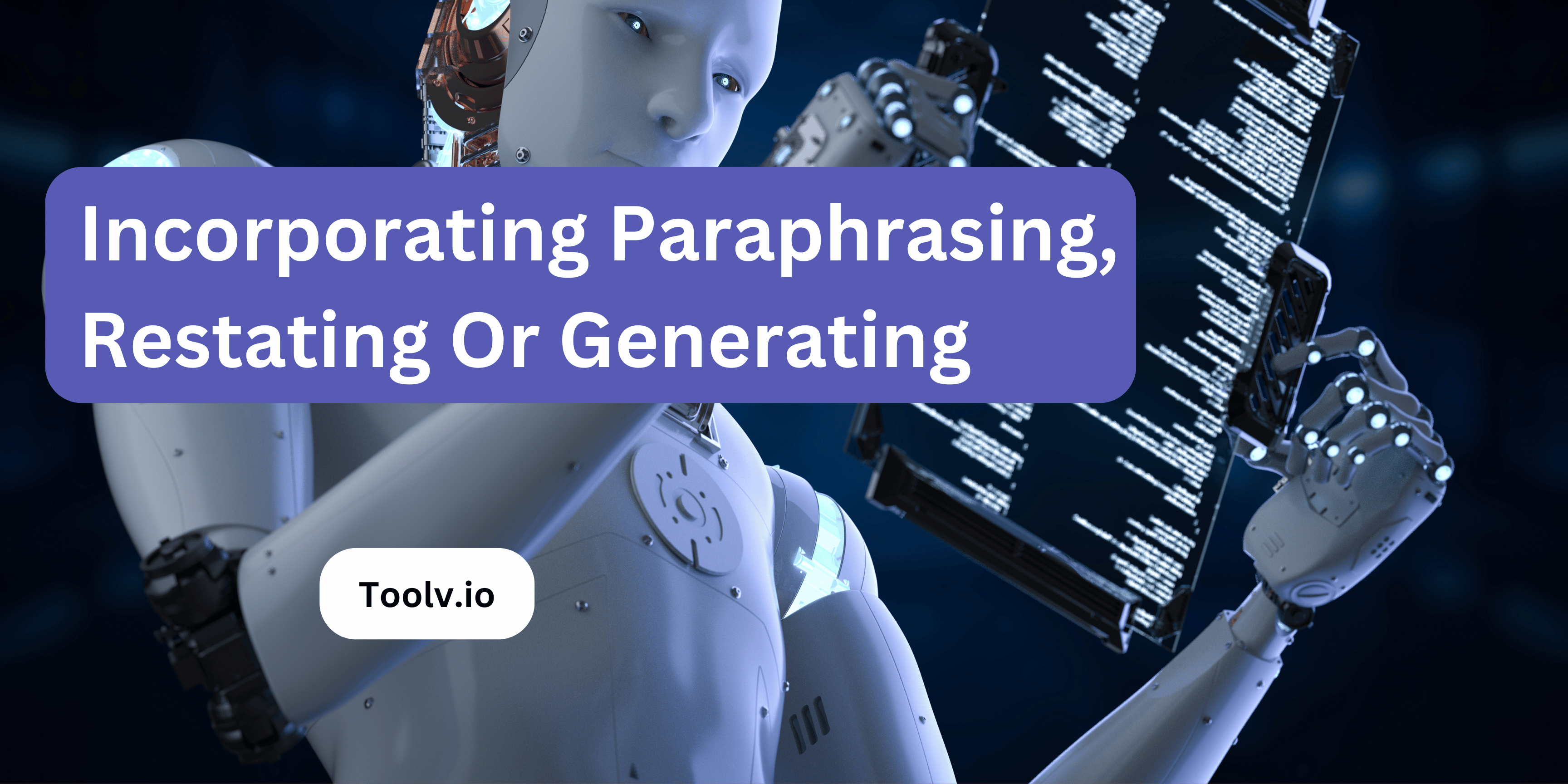 Incorporating Paraphrasing, Restating Or Generating